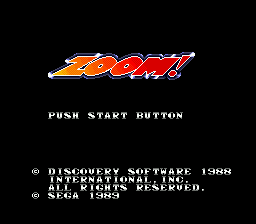 Zoom title screen for Sega Mega Drive
